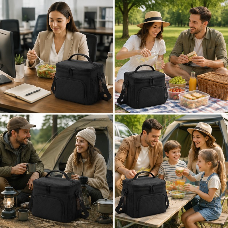 Insulated Lunch Bag for Work & Outdoor Picnic – Leakproof