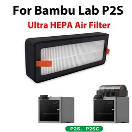YUYUEMI Filtration for Bambu Lab P2S/P2SC/P2 3D Printers HEPA Air Filter Activated Carbon Air Purifier Filter (2pcs)