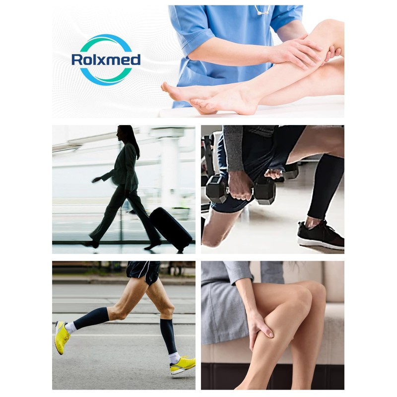 Rolxmed Medical Compression Calf Sleeves 20-30 mmHg Geman Tech Support