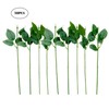 Yesok 50Pcs Floral Wire Stem with Leaves Artificial Plastic Rose