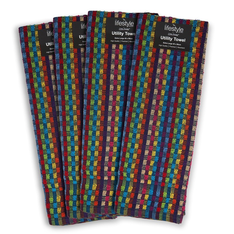Emma Barclay Tea Towels for Kitchen Packs of 4 100%