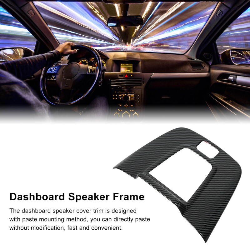 Car Interior Dashboard Trim Behind Navigation Carbon Fiber Style Replacement