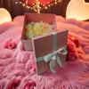 YINUOYOUJIA Large Gift Box 12x12x10 Inches,Pink Gift Boxes for presents,Birthday