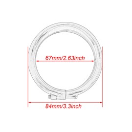 HDBUBALUS Turn Signal Trim Ring Cover Visor Style with Rubber Ring for Harley Touring Electra Glide Road King Softail