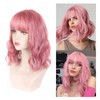 Fake Curly Wig Synthetic Soft Breathable Short Curly Wavy Hair