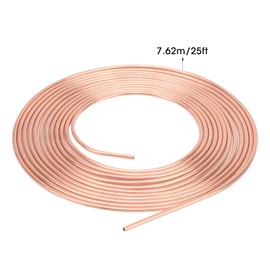 Brake Line, 3/16 Inch AD 25 ft Brake Line Flaring Tool Copper Brake Line Hose Kit Coil and Fit Perfect Flexibility