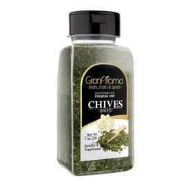 GranAroma Dried Chives, 1 oz, Potatoes & Salads, Subtle Flavor, Versatile Ingredient