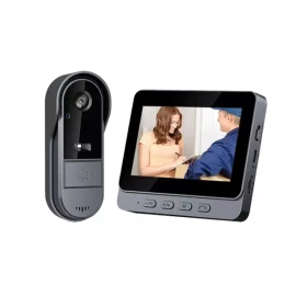 Alsu-eobseum 무선 인터폰 비디오폰 무선초인종 무선CCTV초인종 주택 [P. 모니터링 모델128G 메모리 카드로 외부] Wireless Intercom Video Phone Wireless Doorbell Wireless CCTV Doorbell Home [P. Monitoring Model with 128G Memory Card for External Use]