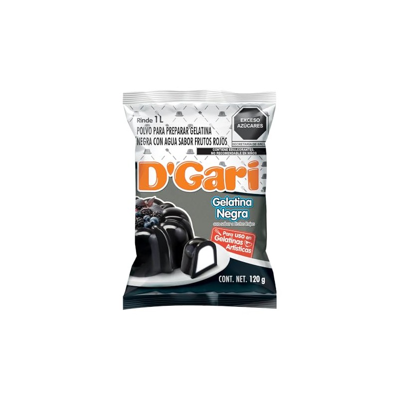 D'gari gelatina negra 2 pack