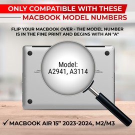 ACONETMAX Flip Privacy Screen Filter for MacBook Air 15 Inch (2023-2024, M2, M3), Laptop Privacy Shield, Anti-Glare, Anti Blue Light Screen Protector