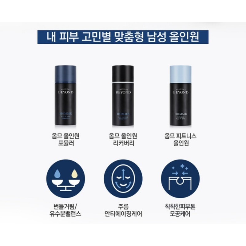 Beyond Homme All-in-One Formula Special Set (main product 100ml +