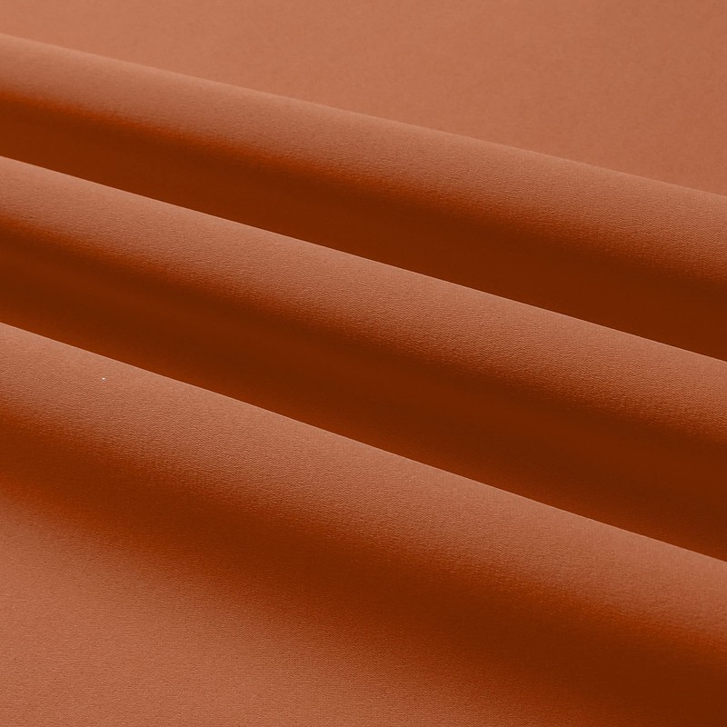 DUALIFE Terracotta Curtains-Rust Blackout Curtains for Small Windows 54 Inch