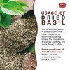 Dried Basil Leaves 7oz (200g) - Natural, Non-GMO, Vegan, Ayurveda