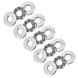 Kozelo 5pcs 51100 Axial Deep Groove Ball Bearings - [10 mm x 24 mm x 9 mm] Chrome Steel Miniature Thrust Bearing with Washer for Use in Machine Tools