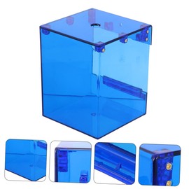 Kichvoe Suspending Parrot Bath Tub Small Bird Bath Container Reusable Shower Box for Parrots with Perch Design