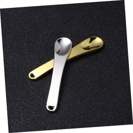 Ipetboom Makeup Spatula Set 4pcs Zinc Alloy Scoops Mini Spoons for Face Mask Skincare