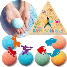 The Bean People USA Bath Bombs for Kids: Bathbombs With Surprise Inside That Wows Any Kid, Ideal Toys Fizzies for Age 3+, Men, Women and Girls With Kids, Perfect For Family Bat(6 pcs Per Pack)
