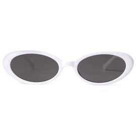 SORVINO Retro Small Oval Sunglasses for Women Men 90s Narrow Tiny Vintage Skinny Glasses
