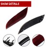 GTINTHEBOX Red Lens Rear Bumper Reflector Light Housings Assembly Compatible