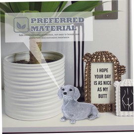 ORFOFE Adorable Resin Puppy Sculpture for Garden Decor Charming Dog Shape Ornament for Outdoor Indoor Use Compact Adornment for Lawn Balcony Spaces