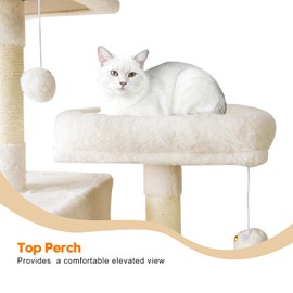 82" Giant Cat Tree for Indoor Cats Large Adult Tall Cat Tower