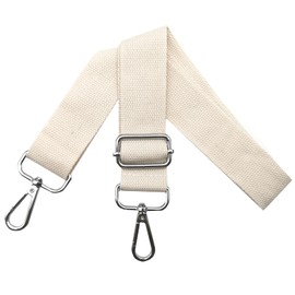 Q12 Bag Straps for Changing Shoulder Strap Bag - Bag Strap Adjustable Width 3.8 cm with Silver Carabiner, Carry Strap for Handbags, Women's Bag Strap, Shoulder Strap Bags, Beige, Q12