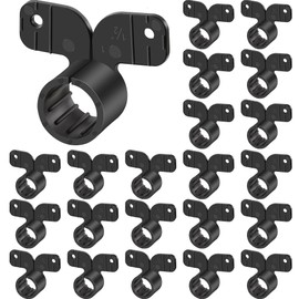 50 Pack 1/2" Butterfly Pipe Clamps – Quick Snap Tubing Supports for PEX, Copper, CPVC – Fast Installation (Black)