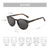 ZENOTTIC Men's Vintage Round Sunglasses, Polarized Sunglasses, UV Protection, Handmade,