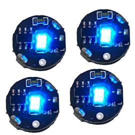 HALSUN Wireless LED Light Ultra Mini Set of 4 Magnetic Switch (Blue)