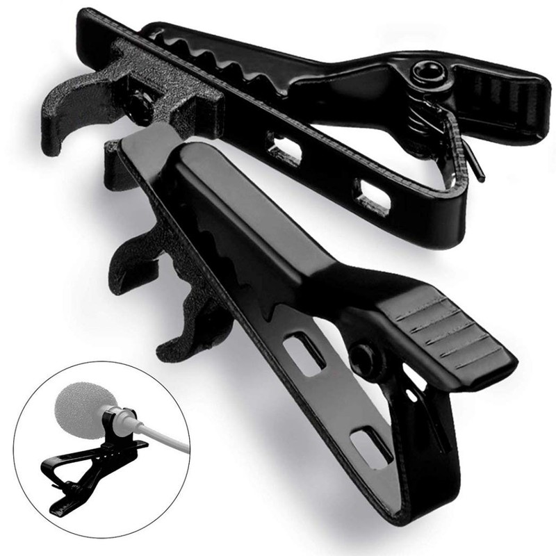XSAJU Microphone Clip, Microphone Holder, Tie Pin Type, For Pin