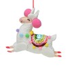 Northlight Plush Llama with Rainbow Saddle Christmas Ornament - 7.5"