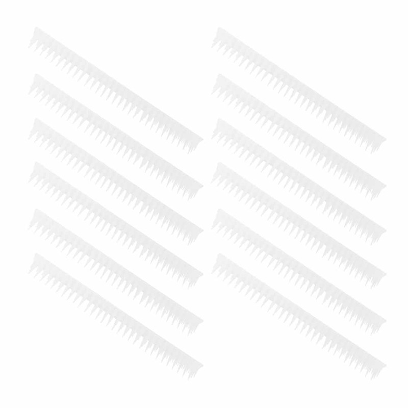 12Pcs Outdoor Plastic Anti Bird Spike Strips Repellent Defender for