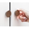 12 Pack Wood Cone Cabinet Knobs (Brown) - 4,1cm Diameter