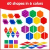 edxeducation Translucent Sensory Pattern Blocks - Set of 38