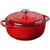 Lodge 4.5 Quart Enameled Cast Iron Dutch Oven with Lid
