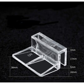 Haulonda 4pcs Clear Color Acrylic Aquarium Fish Tank Glass Cover Clip Support Holder (12mm)