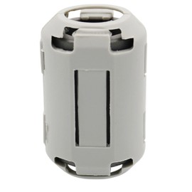 15Pcs 13mm Grey Clip-on Ferrite Ring Core RFI EMI Noise Suppressor Anti-Interference Cable Clip for Telephones Tvs Speakers Radio Audio Equipment Noise Suppressor Video Cable Power Cord