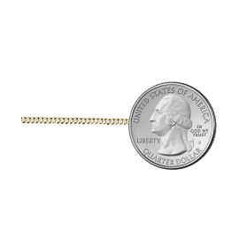 Unbranded GUARENTEED 10K Yellow Gold Cuban Curb Link Chain Necklace 2MM Italian Made - 2MM, 16 in