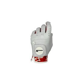 CHANA Golf - Premium Golf Glove (Camo Accents), with Breathable Perforated Holes and Non-Slip Grip (Red Camo, M)