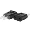 JORINDO (Black-2pcs) Socket Plug Adapter Europe EU Euro to US