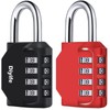 Combination Padlock, [2 Pack] Diyife 4 Digit Lock Combination, Padlock