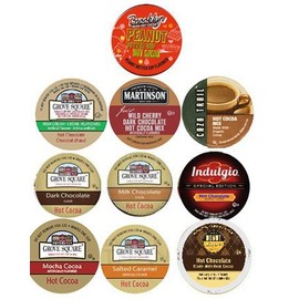 10 Cup HOT Chocolate / Cocoa SUPER Chocolatey Winter sampler! Guaranteed 10 Different Hot Cocoas! Love Hot Cocoa!