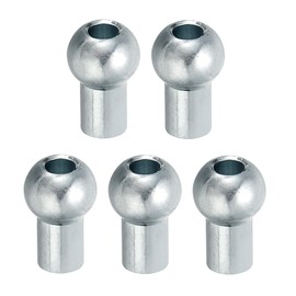 PATIKIL Cable Ball Stopper, 5pcs Gym Machine Accessories for 5mm Cable Fitness Equipment Wire Rope Port Joint Replacement Parts for Home Gym Machine, Silver