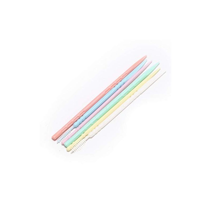 40 Pcs Dual Headed Plastic Toothpicks Portable Storage Box