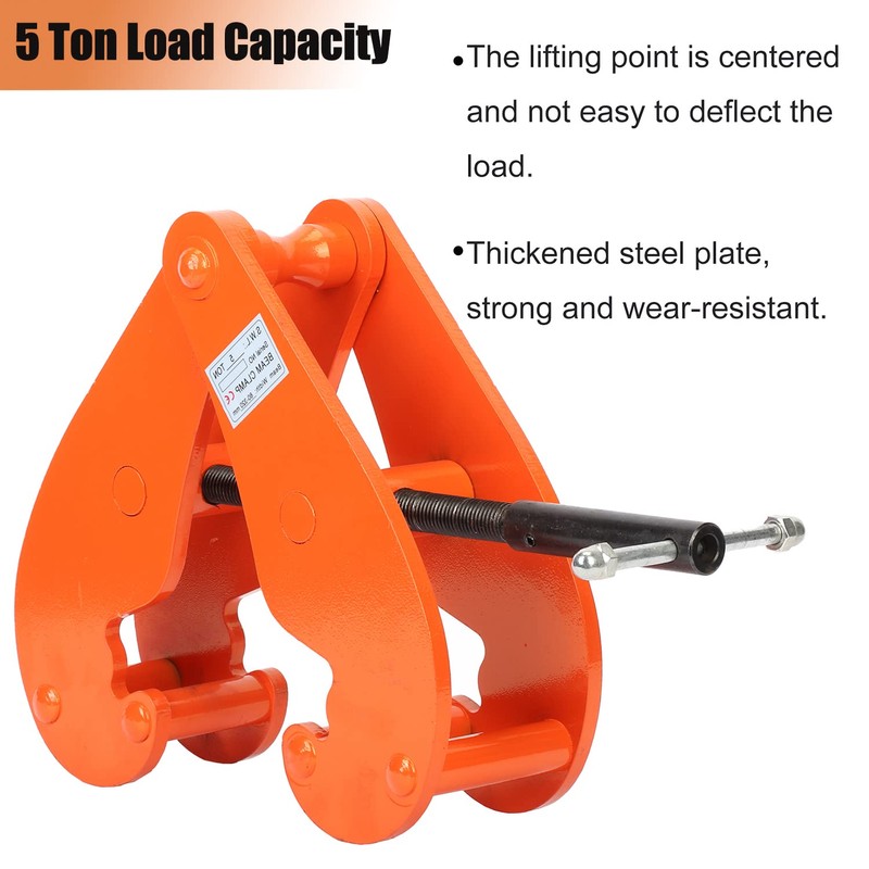 MYOYAY Beam Clamp 11000lbs/5ton Capacity I Beam Lifting Clamp 3.1-12.6