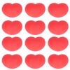 12 Pcs Heart Stress Toy Elastic Soft Simulation Rubber Red