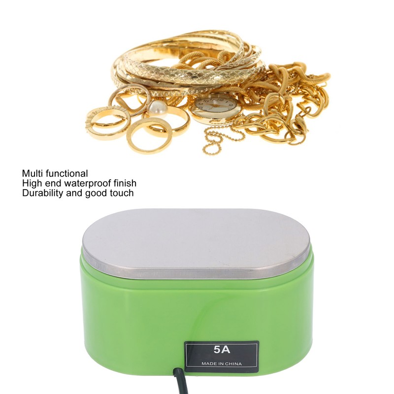 Ultrasonic Cleaner Jewelry Cleaning Machine Portable Washing Unit 30W 40KHz