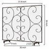 Kingson Single Panel Decorative Flat Fireplace Screen Cover Handcrafted Durable