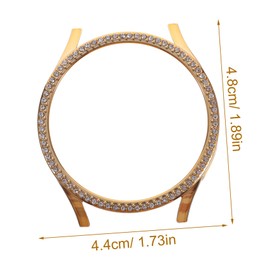 TEHAUX Bling Watch Protective Frame for Watch Elegant Case Cover with Precise Cutting for Comprehensive Protection Against Scratches Impacts Stylish Lightweight Bumper