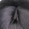Black Bob Women Men Short Straight Wig with Bangs Heat